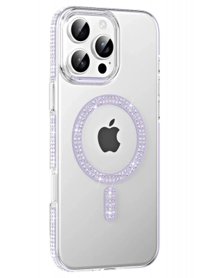 Joko Apple iPhone 16 Pro Max Move Taşlı Magsafe Kapak - Lila