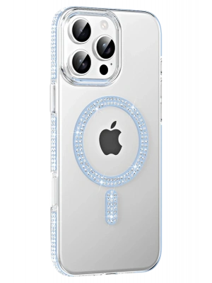 Joko Apple iPhone 16 Pro Max Move Taşlı Magsafe Kapak - Mavi