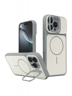 Joko Apple iPhone 16 Pro Max Pale Magsafe Standlı Kapak - Beyaz