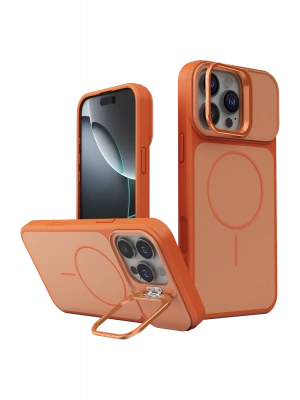 Joko Apple iPhone 16 Pro Max Pale Magsafe Standlı Kapak - Turuncu