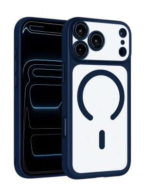 Joko Apple iPhone 17 Pro Chrome Magsafe Kapak - Lacivert