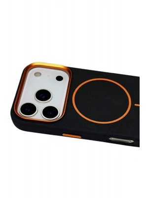 Joko Apple iPhone 17 Pro Luno Deri Magsafe Kapak - Siyah