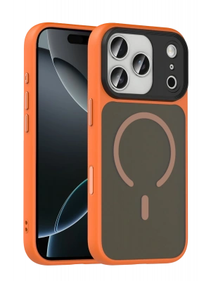 Joko Apple iPhone 17 Pro Max Megane Magsafe Kapak - Turuncu