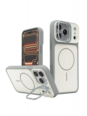 Joko Apple iPhone 17 Pro Max Pale Magsafe Standlı Kapak - Beyaz