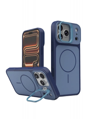 Joko Apple iPhone 17 Pro Pale Magsafe Standlı Kapak - Mavi