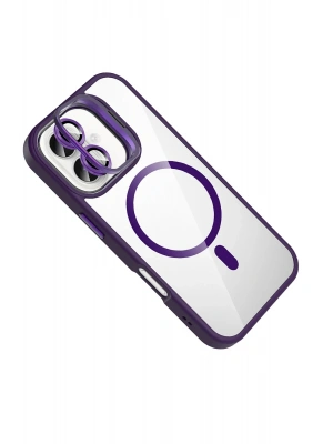 Joko Apple iPhone 17 Remim Lensli Magsafe Standlı Kapak - Derin Mor