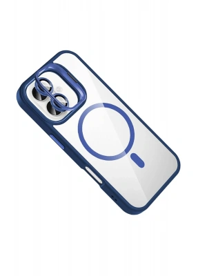 Joko Apple iPhone 17 Remim Lensli Magsafe Standlı Kapak - Lacivert