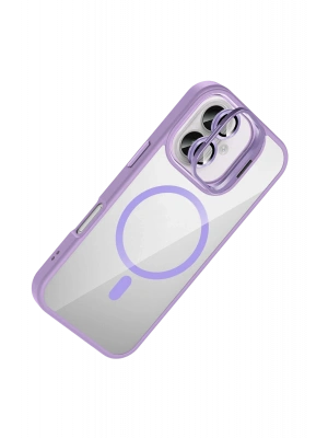 Joko Apple iPhone 17 Remim Lensli Magsafe Standlı Kapak - Lila