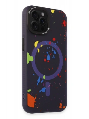 Joko iPhone 14 Pro Colorful Magsafe Kapak - Derin Mor