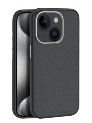 Joko iPhone 15 Kılıf Wonder Deri Magsafe Kapak - Siyah