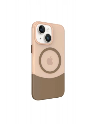 Joko iPhone 15 PC Suit Magsafe Kapak - Kahverengi