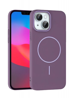 Joko iPhone 15 Plus Broş Magsafe Kapak - Mor