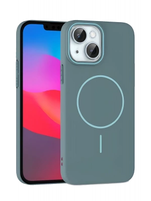 Joko iPhone 15 Plus Broş Magsafe Kapak - Turkuaz