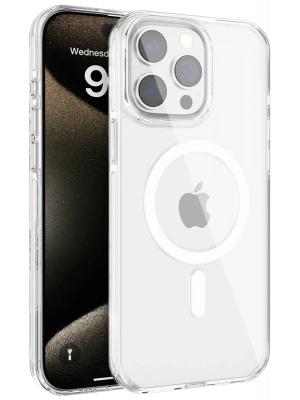 Joko iPhone 15 Pro Gleam PC Sert Magsafe Kılıf - Şeffaf