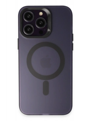 Joko iPhone 15 Pro Kılıf Mateks Magsafe Kapak - Derin Mor