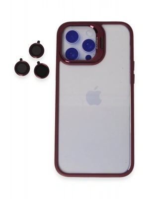 Joko iPhone 15 Pro Kılıf Roblox Lens Standlı Kapak - Bordo