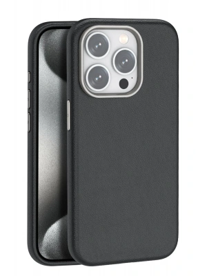 Joko iPhone 15 Pro Kılıf Wonder Deri Magsafe Kapak - Siyah