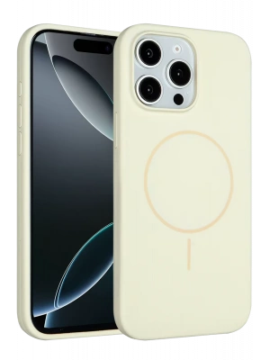 Joko iPhone 15 Pro Max Kılıf Jully Magsafe Kapak - Bej