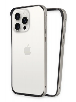 Joko iPhone 15 Pro Max Land Bumper Koruma Kapak - Titan Gri