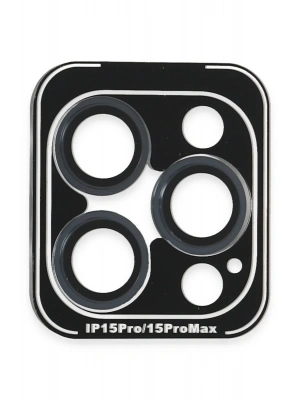 Joko iPhone 15 Pro Max PVD Metal Kamera Lens - Lacivert
