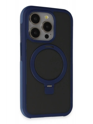 Joko iPhone 15 Pro Max Zorda Airbag Magsafe Standlı Kapak - Lacivert