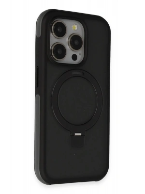 Joko iPhone 15 Pro Max Zorda Airbag Magsafe Standlı Kapak - Siyah