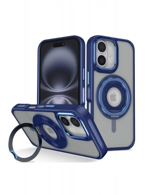 Joko iPhone 16 Banza Magsafe Standlı Kapak - Lacivert