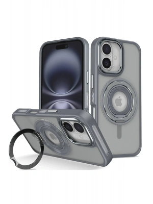 Joko iPhone 16 Banza Magsafe Standlı Kapak - Titan Gri