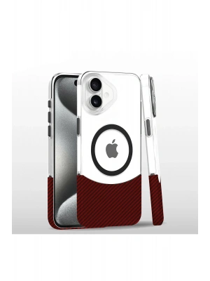 Joko iPhone 16 Carbon Puzzle Magsafe Kapak - Pembe