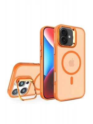 Joko iPhone 16 Flet Lens Magsafe Kapak - Turuncu