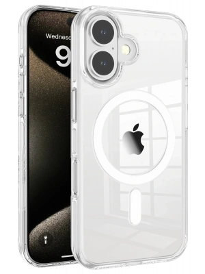 Joko iPhone 16 Gleam PC Sert Magsafe Kılıf - Şeffaf