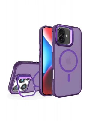 Joko iPhone 16 Plus Flet Lens Magsafe Kapak - Derin Mor