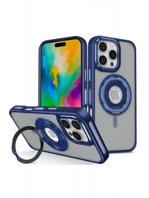 Joko iPhone 16 Pro Banza Magsafe Standlı Kapak - Lacivert