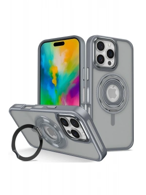 Joko iPhone 16 Pro Banza Magsafe Standlı Kapak - Titan Gri