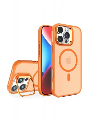 Joko iPhone 16 Pro Flet Lens Magsafe Kapak - Turuncu
