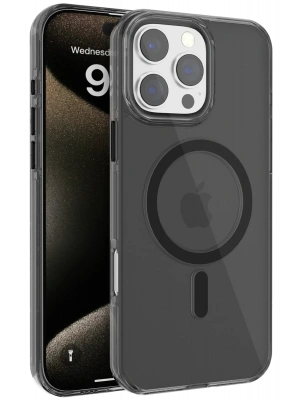 Joko iPhone 16 Pro Gleam PC Sert Magsafe Kılıf - Siyah