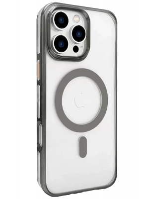 Joko iPhone 16 Pro Gleam PC Sert Magsafe Kılıf - Titan Gri