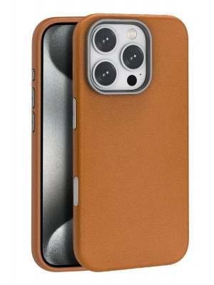 Joko iPhone 16 Pro Max Wonder Deri Magsafe Kapak - Kahverengi