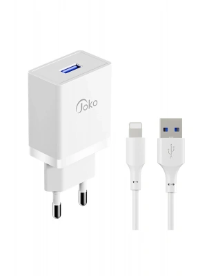 Joko JK77 12W + PX17 1M 2.4A Usb to Lightning Kablolu PD Şarj Cihazı