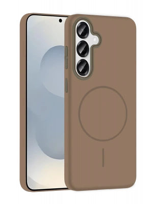 Joko Samsung Galaxy S23 FE Broş Magsafe Kapak - Çöl Titanyum