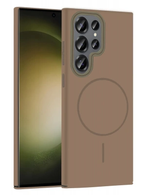 Joko Samsung Galaxy S23 Ultra Broş Magsafe Kapak - Çöl Titanyum