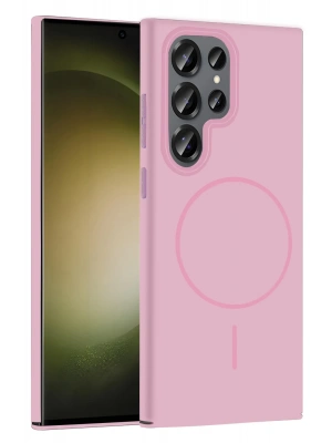 Joko Samsung Galaxy S23 Ultra Broş Magsafe Kapak - Pembe