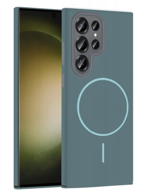 Joko Samsung Galaxy S23 Ultra Broş Magsafe Kapak - Turkuaz