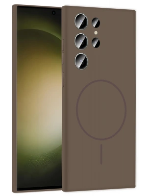 Joko Samsung Galaxy S23 Ultra Kılıf Jully Magsafe Kapak - Kahverengi