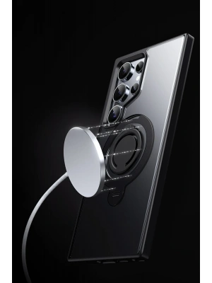 Joko Samsung Galaxy S24 Avatar 360 Dönen Magsafe Kapak - Siyah