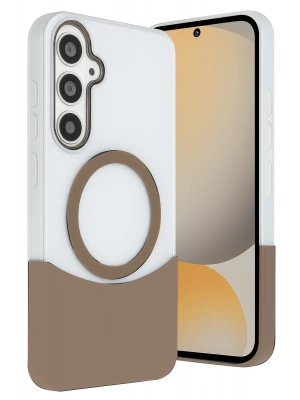 Joko Samsung Galaxy S24 FE Velar Magsafe Kapak - Çöl Titanyum