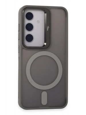 Joko Samsung Galaxy S24 Flet Lens Magsafe Kapak - Gri