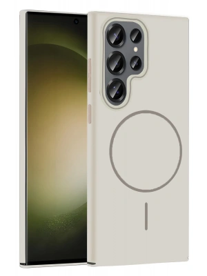 Joko Samsung Galaxy S24 Ultra Broş Magsafe Kapak - Krem