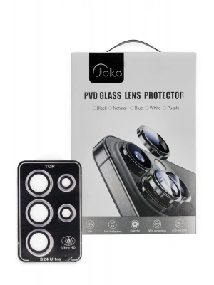 Joko Samsung Galaxy S24 Ultra PVD Metal Kamera Lens - Pembe