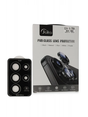 Joko Samsung Galaxy S24 Ultra PVD Metal Kamera Lens - Siyah